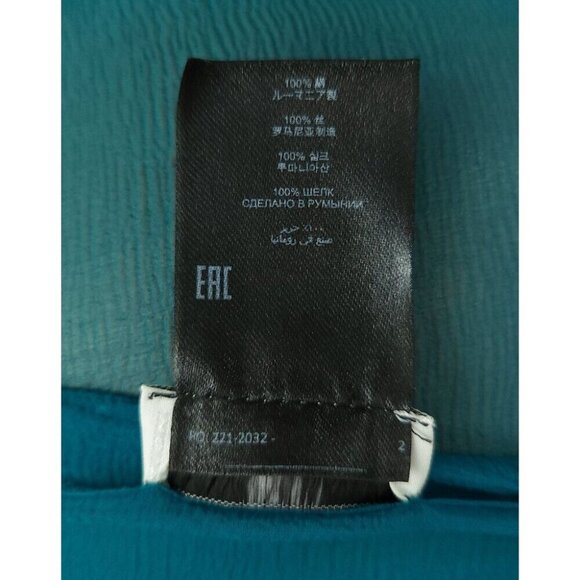 Dries Van Noten Silk Pacha Trousers Size 40 US 8 Womens Green Pants $595 - Picture 11 of 13